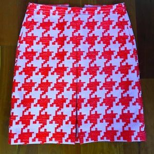 J.Crew houndstooth skirt